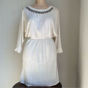 Francesca's Collection Ivory & Jewels Sweatshirt Dress Francesca's Free Size S